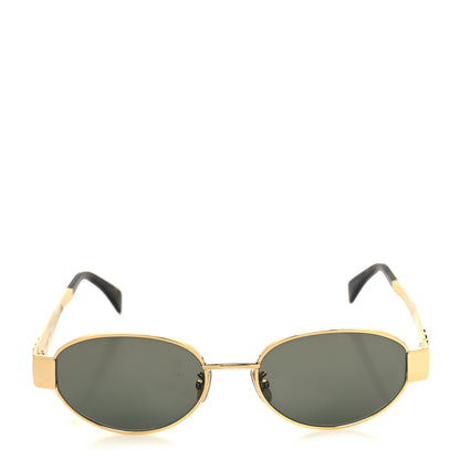 Celine Metal Triomphe 01 Sunglasses CL40235U Gold Green 2 of 7