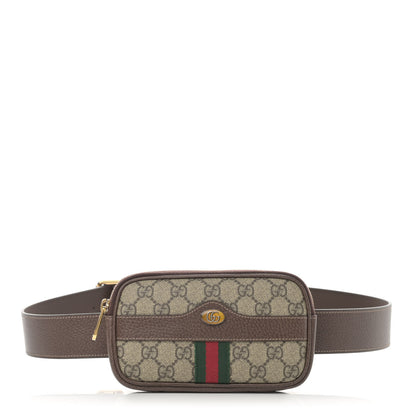 Gucci GG Supreme Monogram Ophidia Belted iPhone Case 95 38 Dark Brown 1 of 13