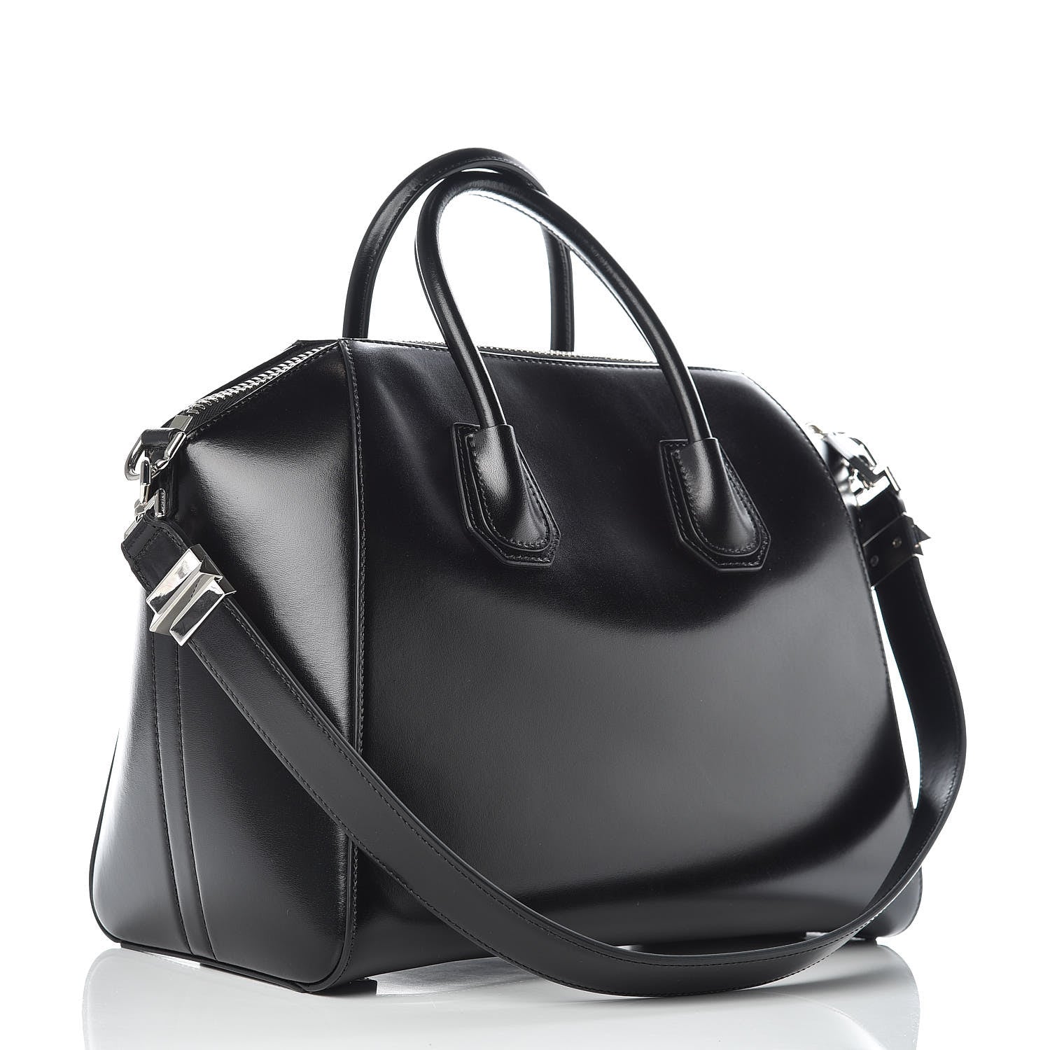 Givenchy Shiny Lord Calfskin Medium Antigona Black 4 of 15
