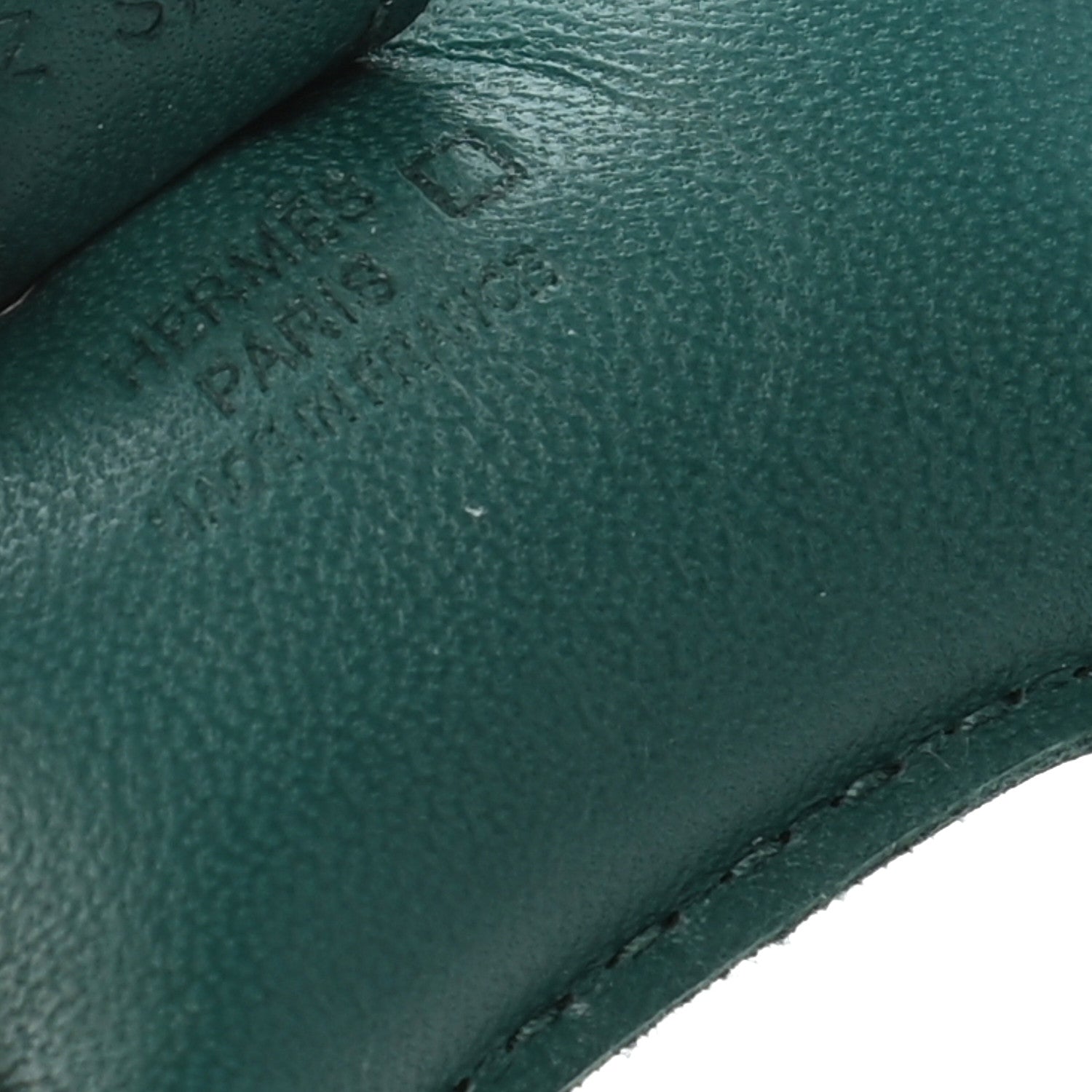 Hermes Milo Lambskin Matte Alligator Touch Grigri Rodeo Horse Bag Charm PM Malachite Menthe Bleu Brume Very Jade 3 of 5