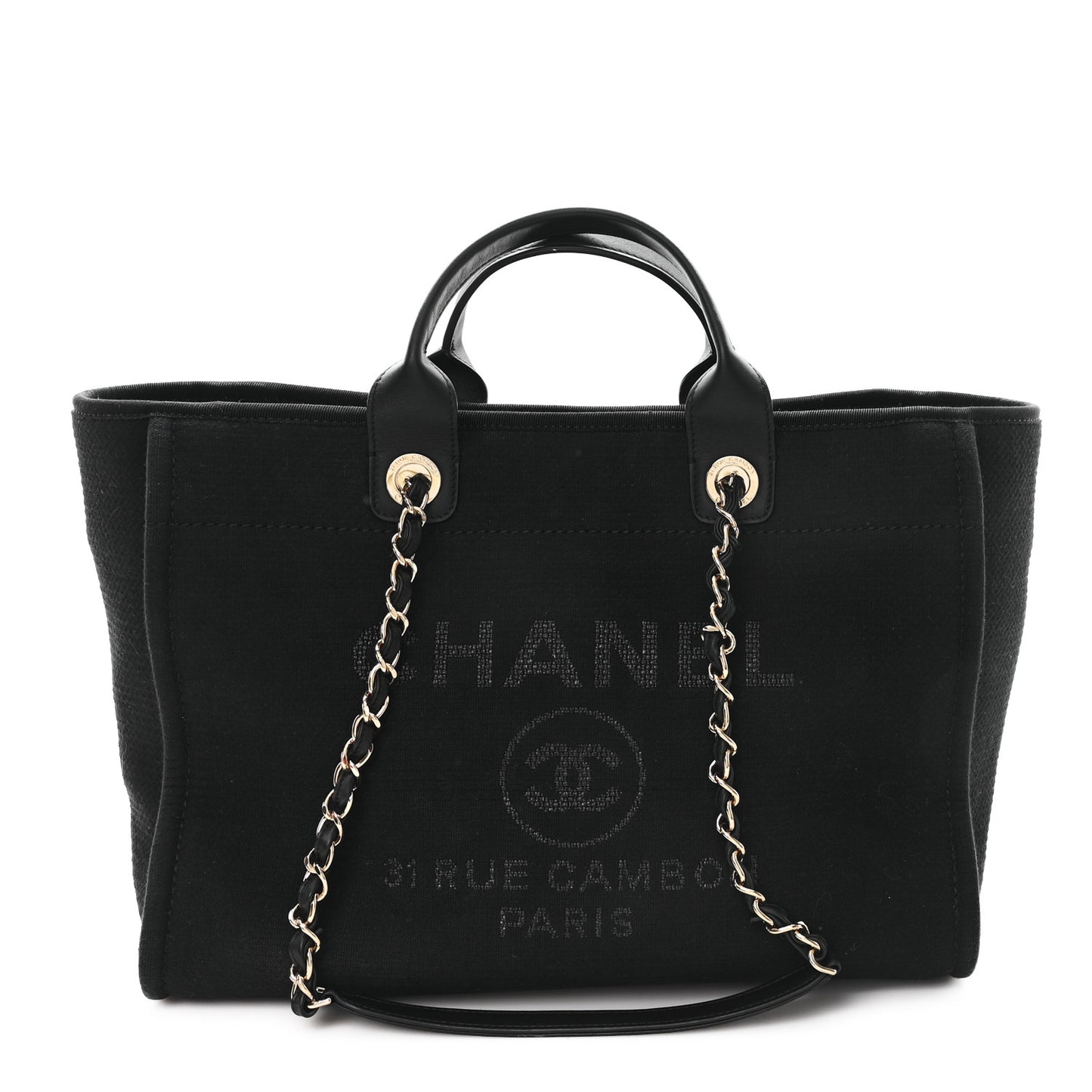 Mixed Fibers Medium Deauville Tote Black