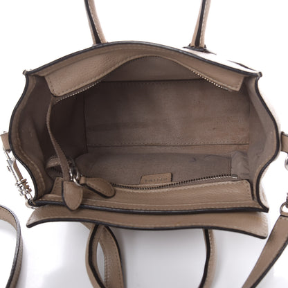 Celine Drummed Calfskin Nano Luggage Dune 5 of 16