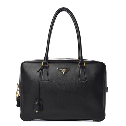 Prada Saffiano Lux Bauletto Black 1 of 9
