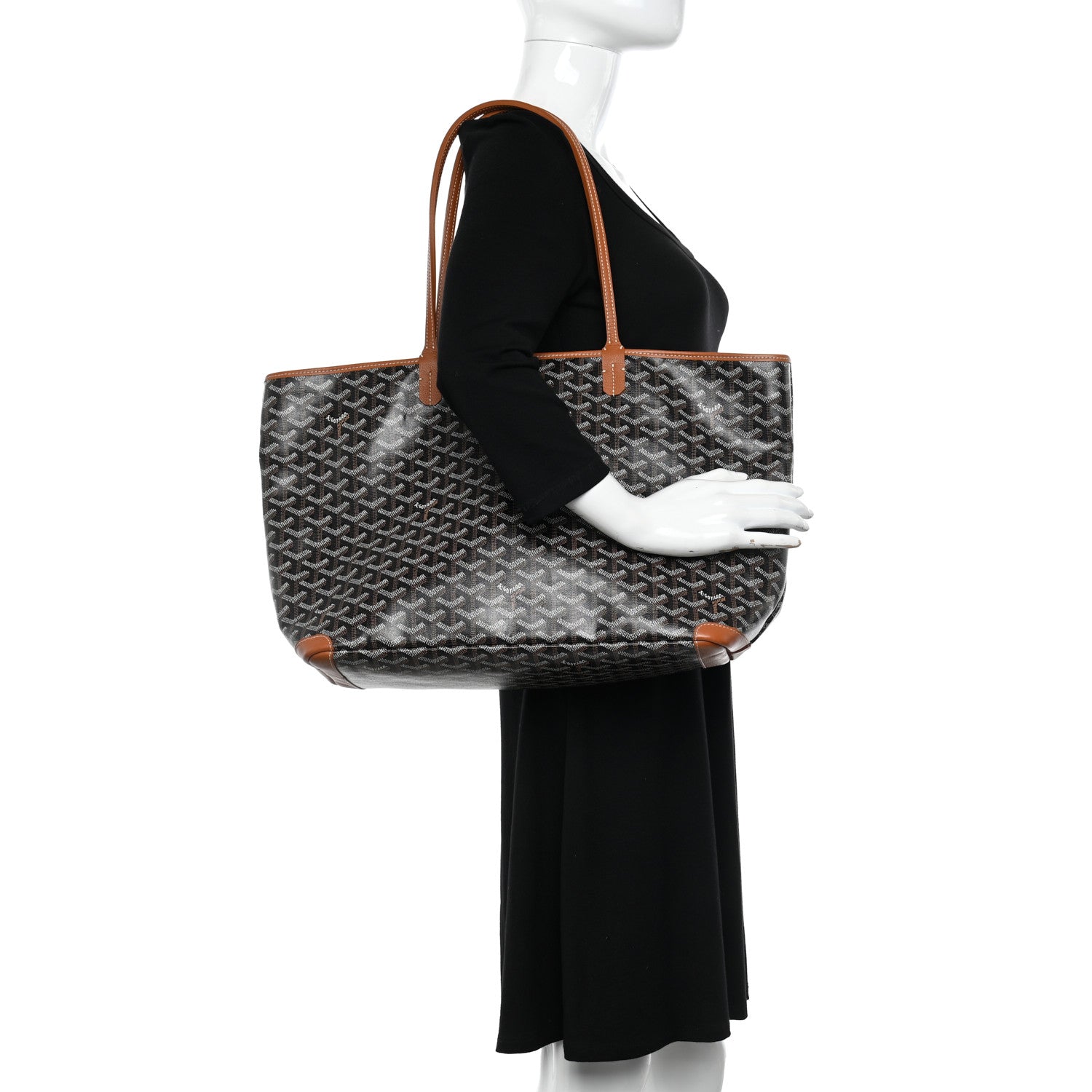 Goyard Goyardine Artois MM Black Gold 2 of 10
