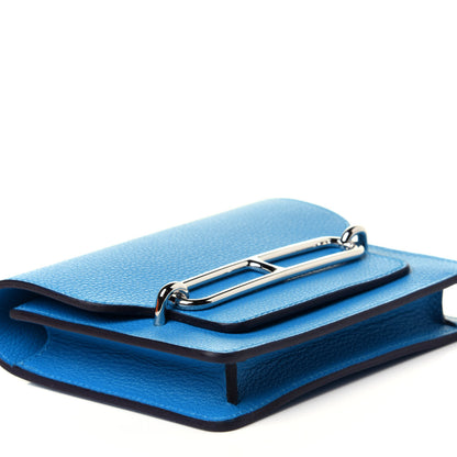 Hermes Evercolor Verso Roulis Slim Wallet Bleu Frida Rose Mexico 7 of 15