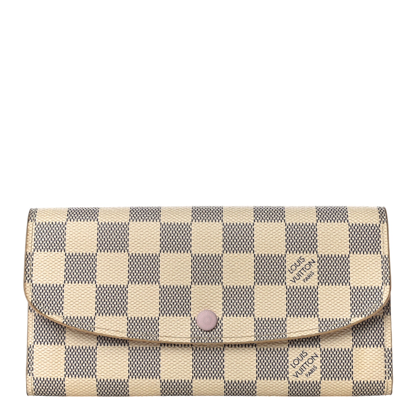 Damier Azur Emilie Wallet Rose Ballerine