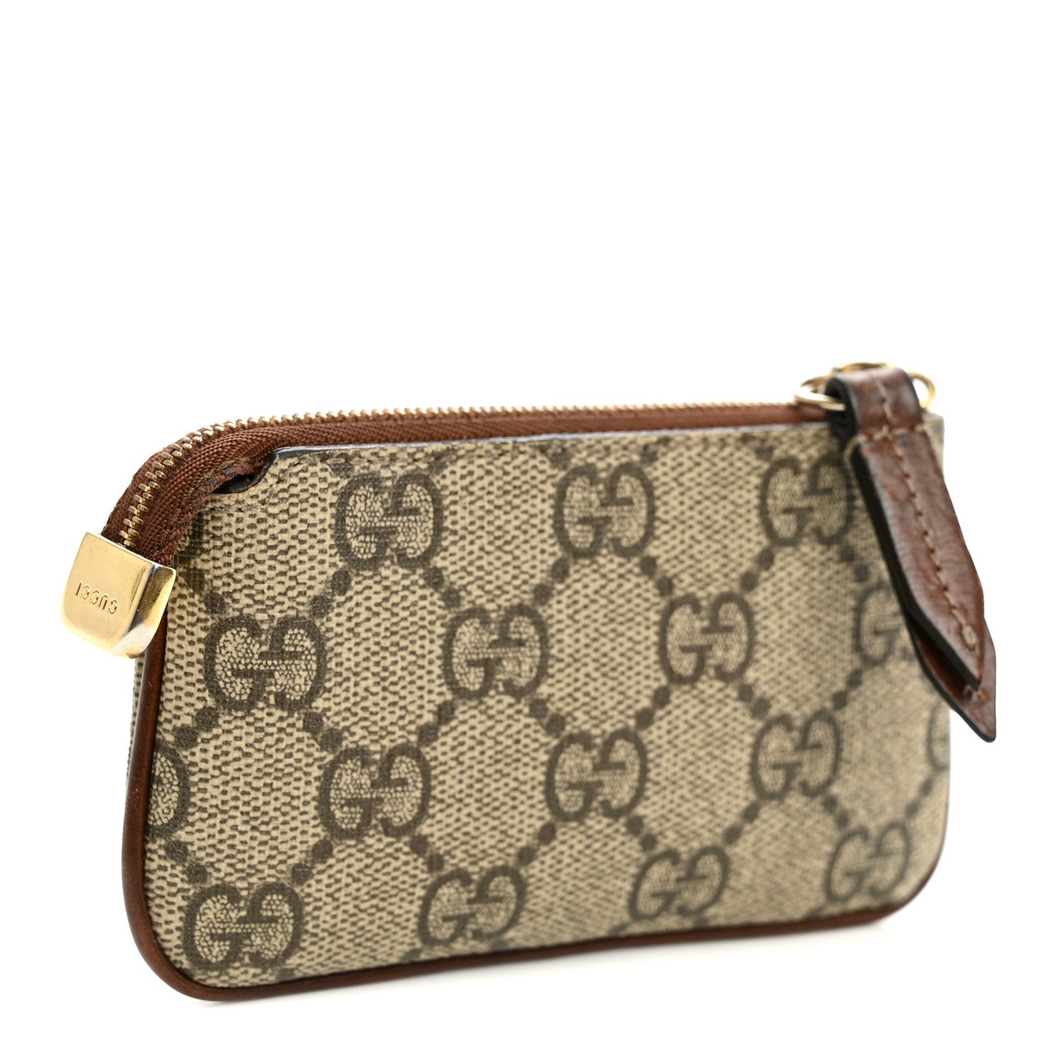 Gucci GG Supreme Monogram Key Case Beige Ebony Cuir 3 of 9