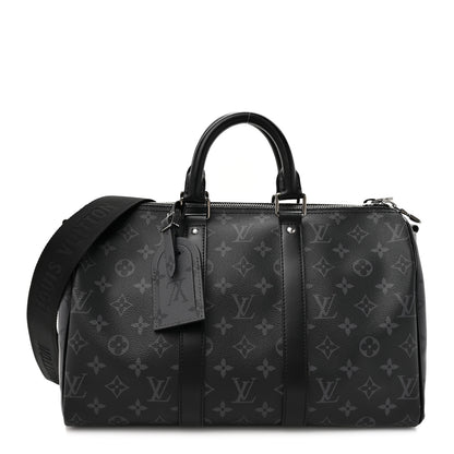 Louis Vuitton Monogram Eclipse Reverse Keepall Bandouliere 35 Black 1 of 10