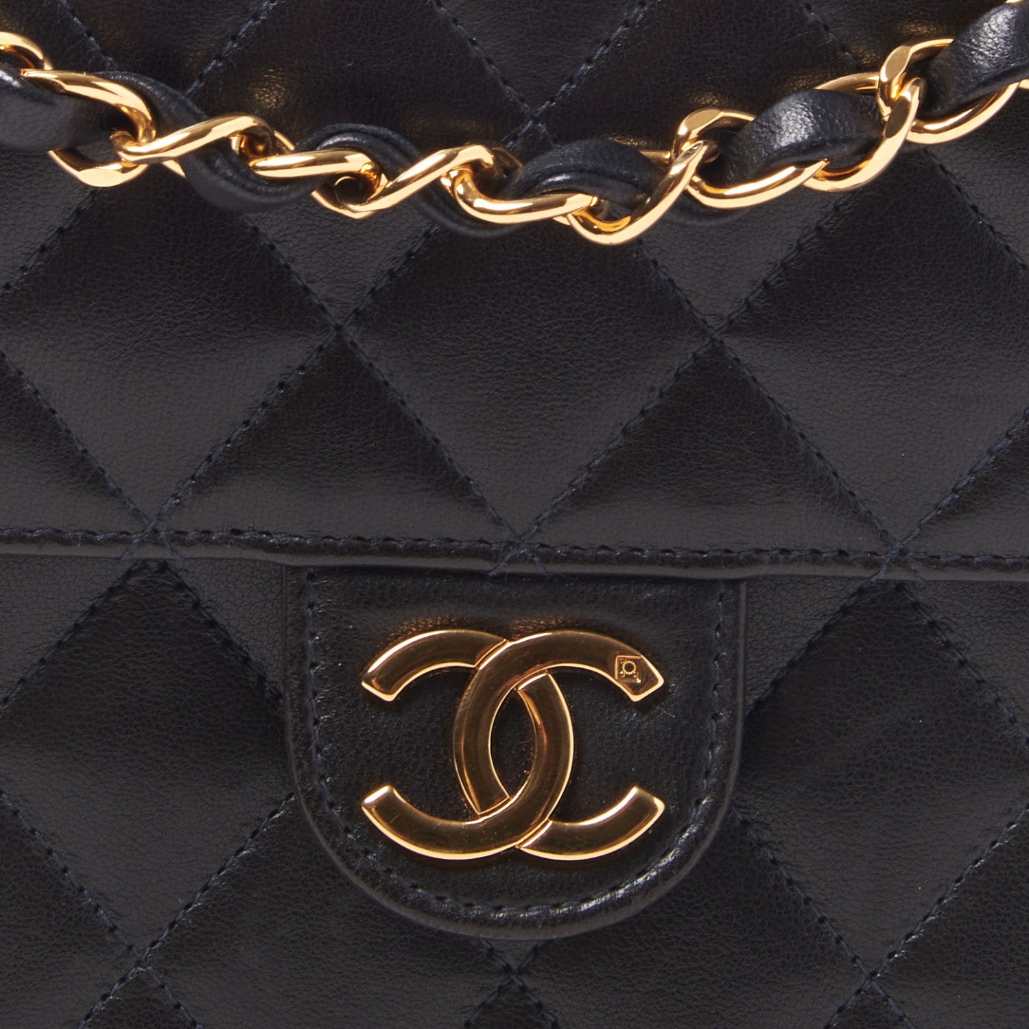 Chanel Lambskin Quilted Small Single Flap Black 7 of 10
