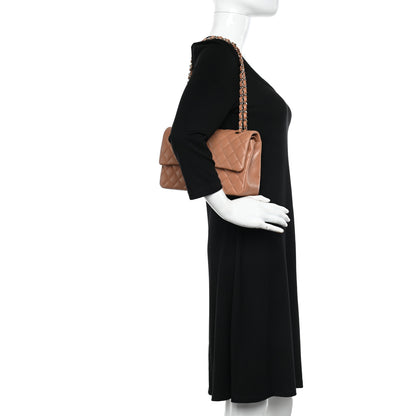 Chanel Lambskin Quilted Medium Double Flap Brown 2 of 11