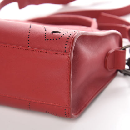 Balenciaga Veau Soyeux Perforated Blackout Hardware Mini City Rouge Groseille 12 of 12