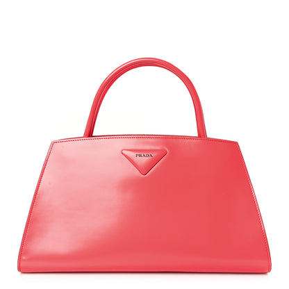 Prada Spazzolato Architectural Line Horizontal Bag Corallo 1 of 10