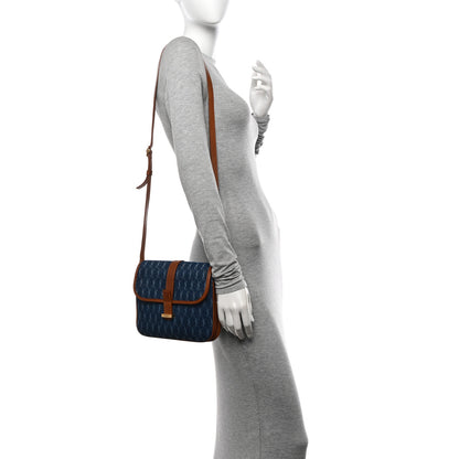 Saint Laurent Suede All-Over Monogram Small Le Monogramme Satchel Denim 2 of 12