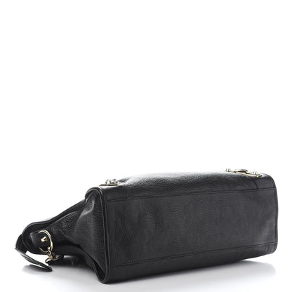 Balenciaga Chevre Gold Metallic Edge Hardware City Black 5 of 12
