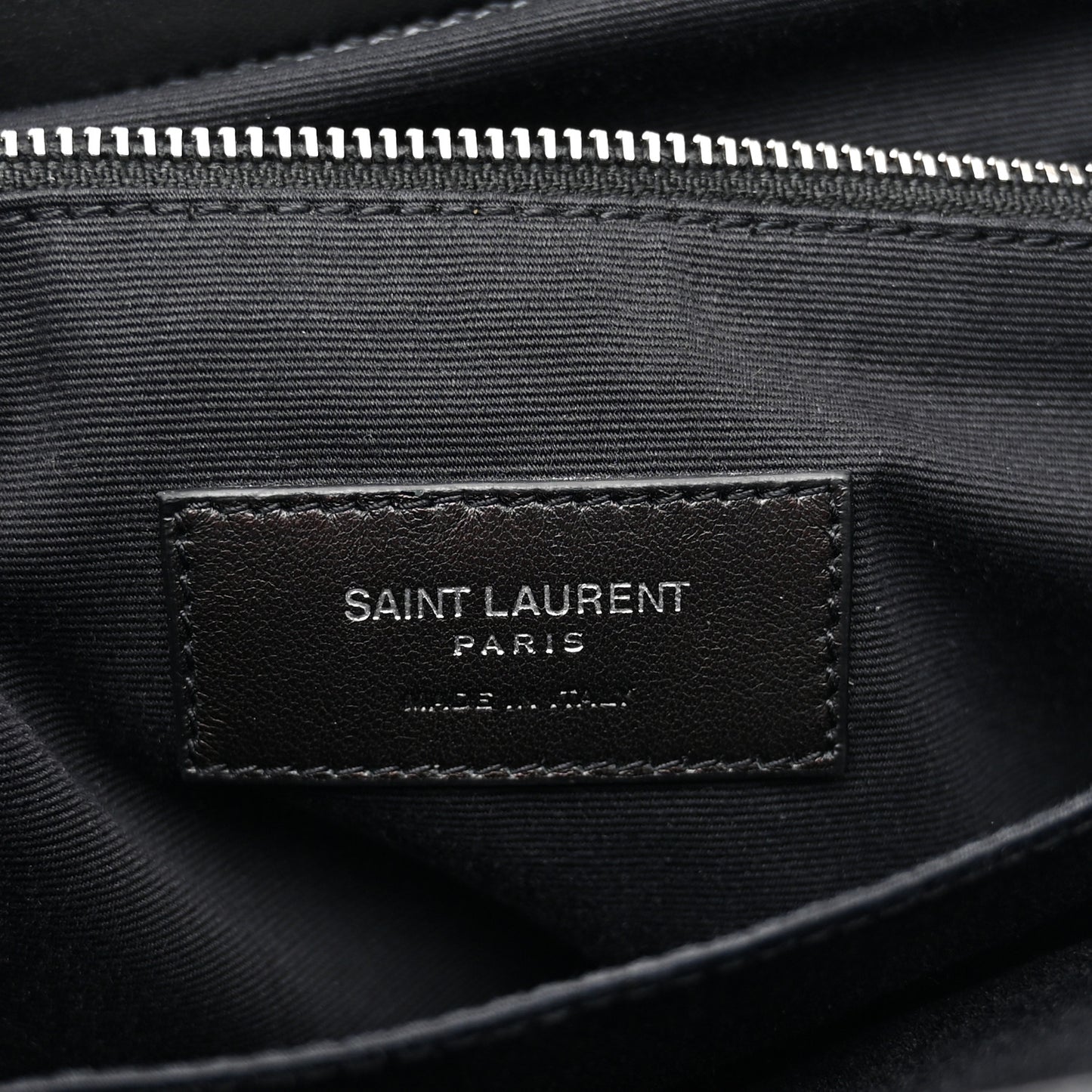 Calfskin Y Quilted Monogram Medium Loulou Backpack Black
