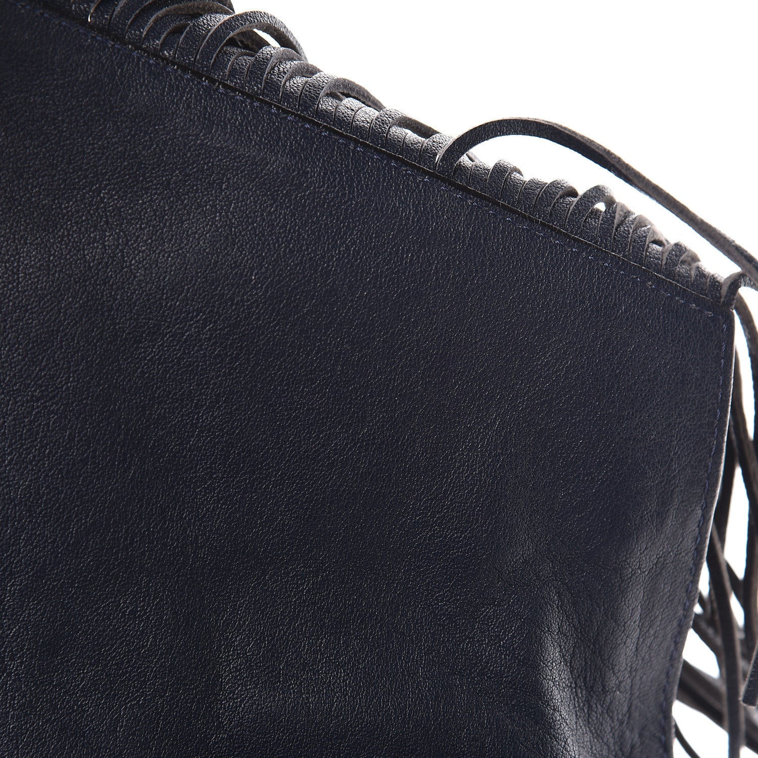 Proenza Schouler Lambskin Fringe Medium PS1 Satchel Midnight 15 of 29
