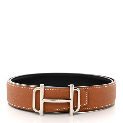 Hermes Box Togo 32mm Gamma Belt 90 36 Black Gold 2 of 7