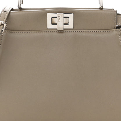 Fendi Nappa Mini Peekaboo Iconic Satchel Tortora 9 of 11