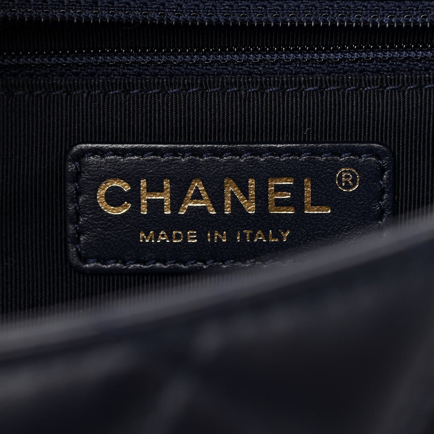 Lambskin Quilted Jumbo Mademoiselle Chic Flap Navy