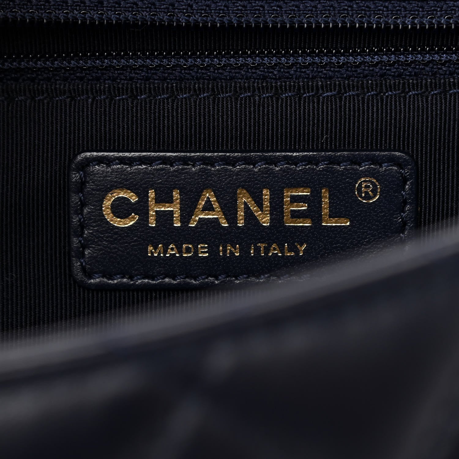 Chanel Lambskin Quilted Jumbo Mademoiselle Chic Flap Navy 6 of 12