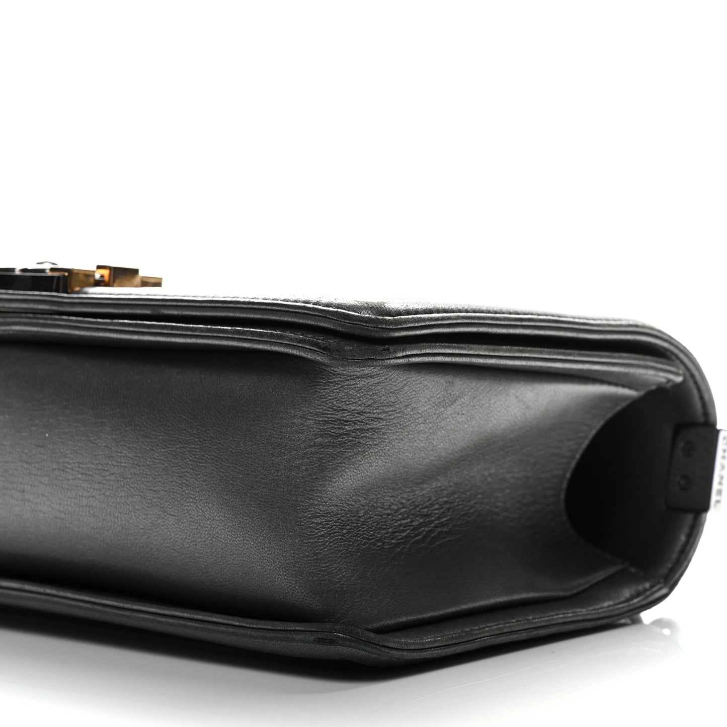 Lambskin Embossed Medium Boy Cube Flap Grey