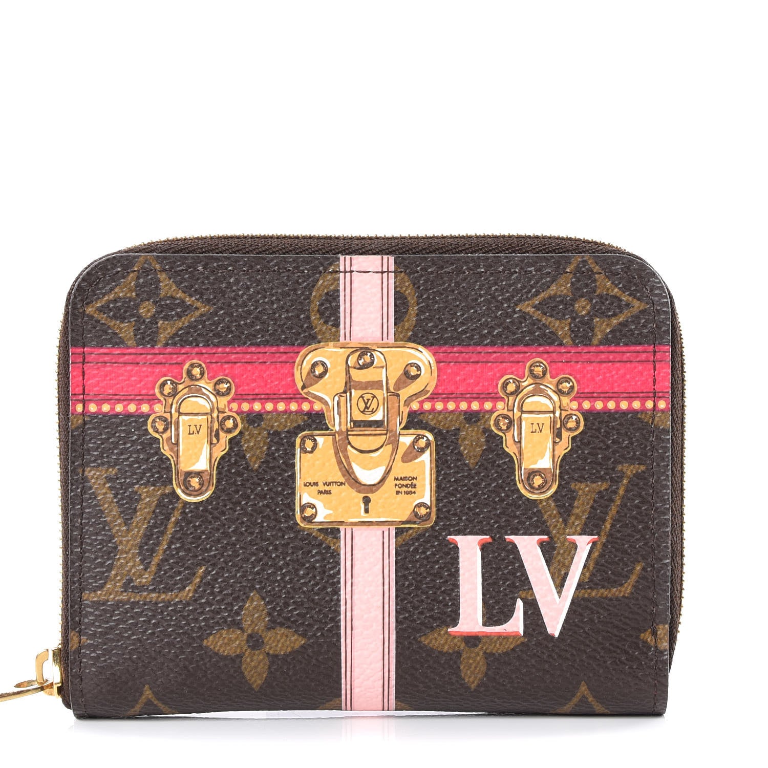 Louis Vuitton Monogram Summer Trunks Zippy Coin Purse 1 of 12