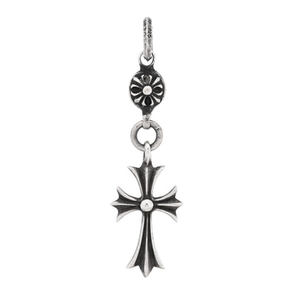 Chrome Hearts Sterling Silver Tiny CH Cross Ball Pendant 1 of 3