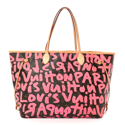 Louis Vuitton Monogram Graffiti Neverfull GM Fuchsia 1 of 10