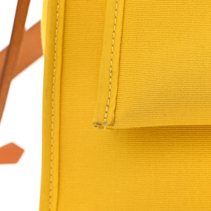 Hermes Vache Hunter Toile Officier Herbag Zip PM 31 PM Natural Jaune De Naples 13 of 15