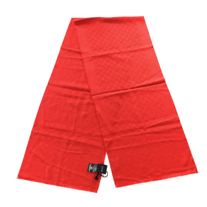Gucci Cashmere GG Monogram Gem Lux Scarf Flame 2 of 4