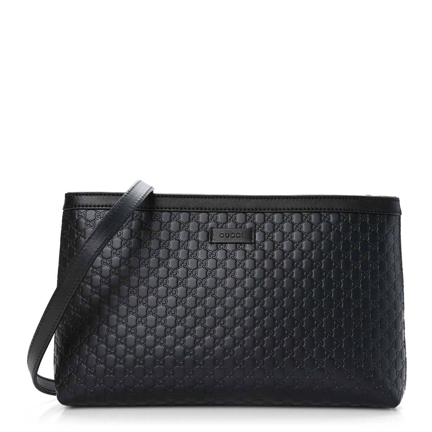 Gucci Microguccissima Flat Crossbody Black 1 of 9