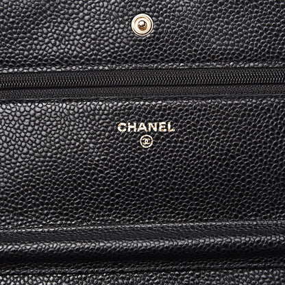 Chanel Caviar Quilted Wallet On Chain WOC Black 5 of 10