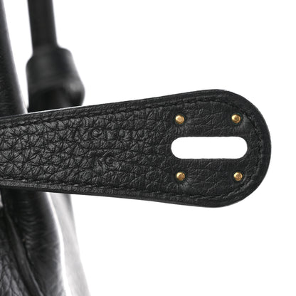 Hermes Taurillon Clemence Lindy 26 Black 7 of 8