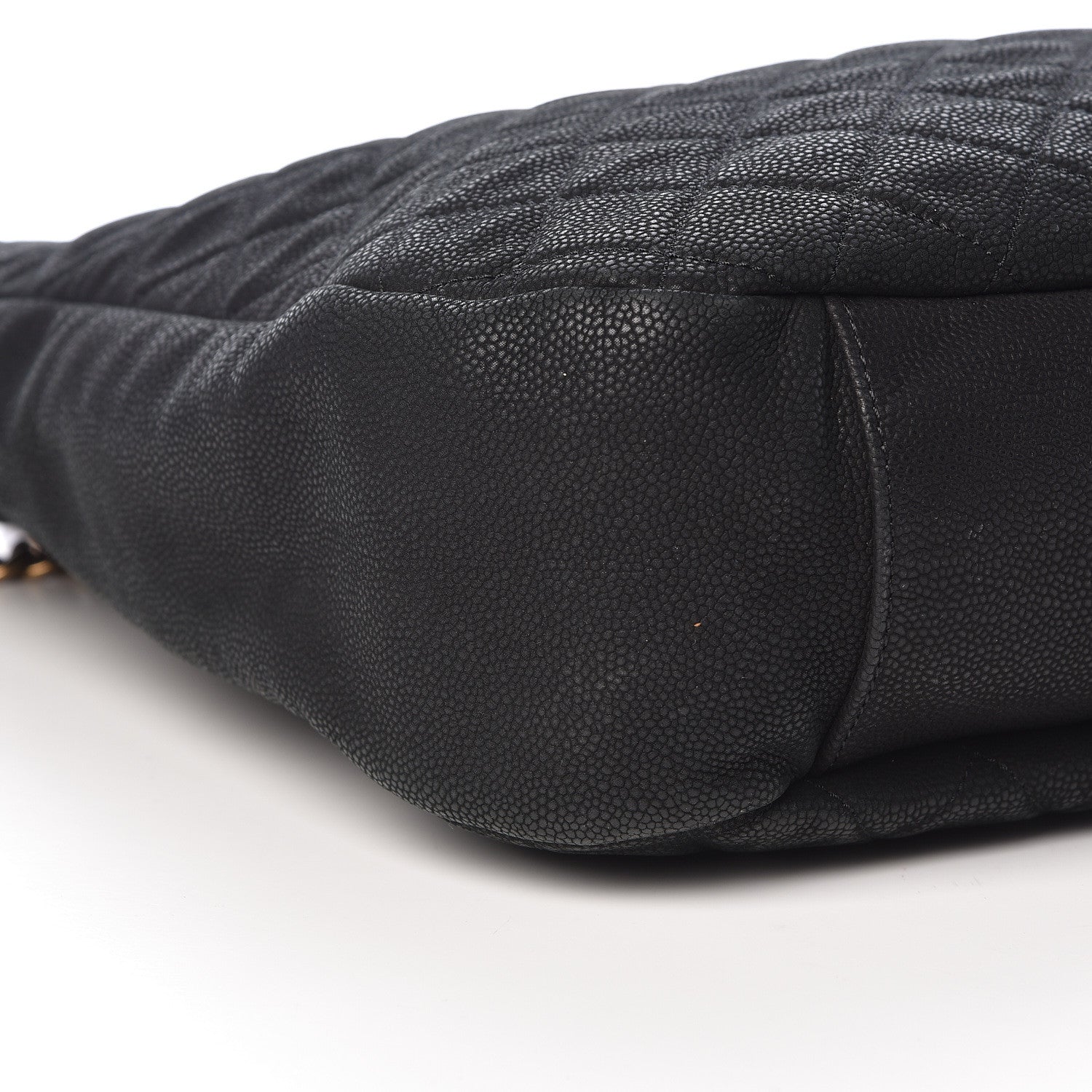 Chanel Iridescent Caviar Quilted Country Chic Hobo Black 6 of 11