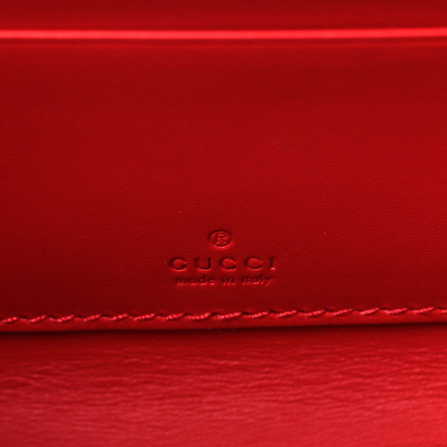 Gucci GG Supreme Monogram Moon Calfskin Love Valentines Day Padlock Case Beige Ebony New Geranium 6 of 8