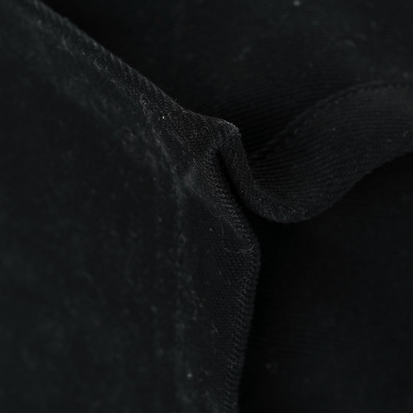 Linen Calfskin Rive Gauche Tote Black