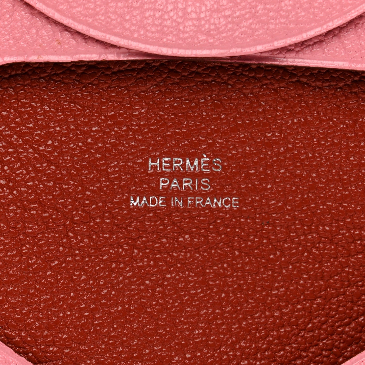 Chevre Mysore Verso Bastia Coin Purse Rose Confetti Brique