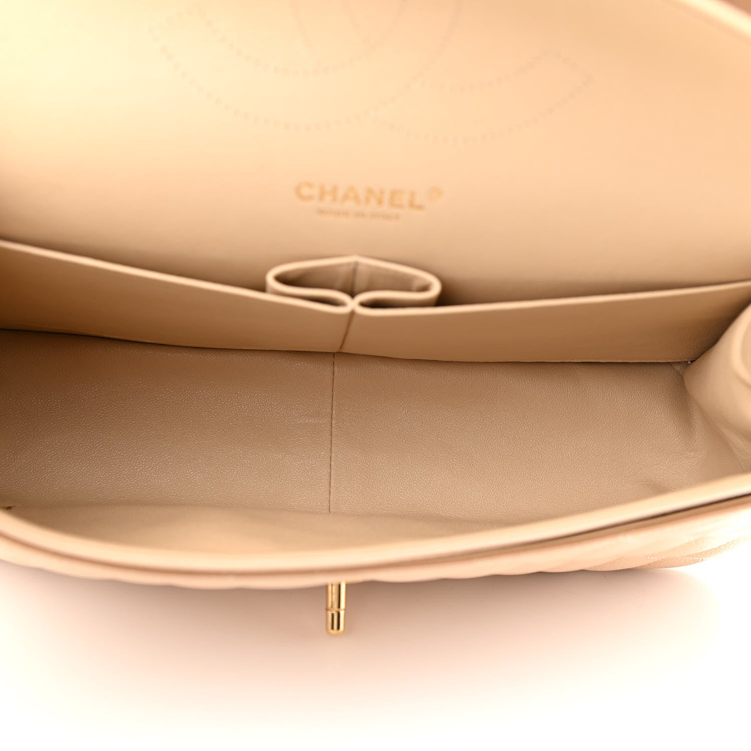 Chanel Caviar Quilted Jumbo Double Flap Beige Clair 7 of 11