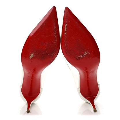 Christian Louboutin Kid Rete Galativi 85 Pumps 37 White 6 of 11