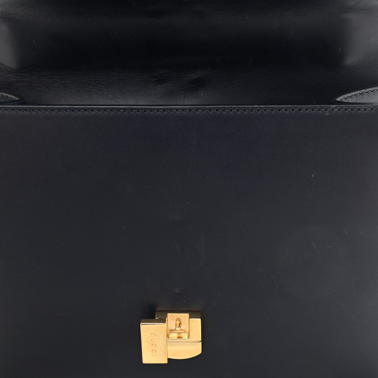 Gucci Vitello Fontanella Web Small Sylvie Shoulder Bag Blue Agata 8 of 12