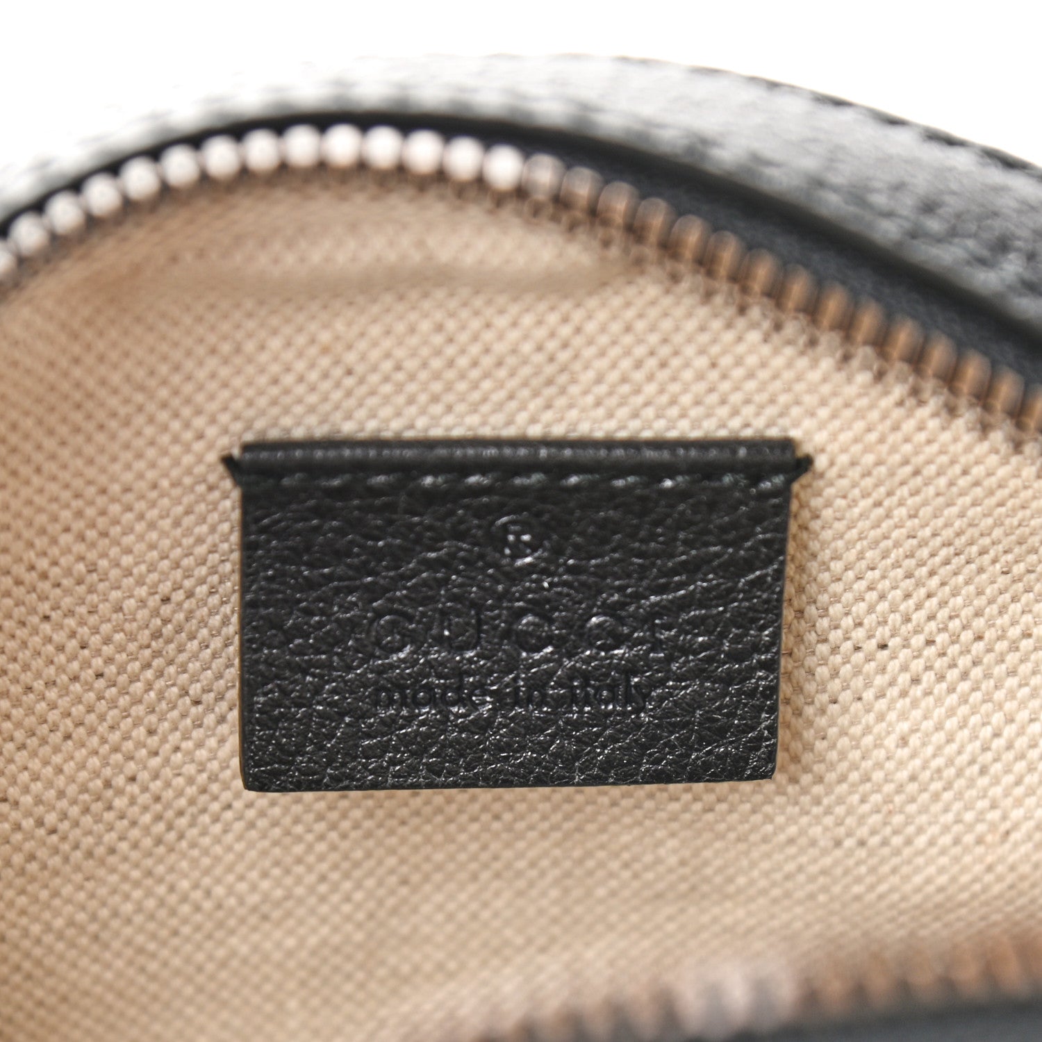 Gucci Velvet Calfskin GG Monogram Round Shoulder Bag Blue Beige 6 of 9