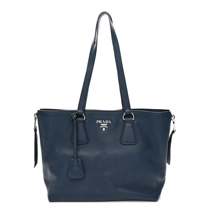 Prada Vitello Daino Shopping Tote Baltico 1 of 14