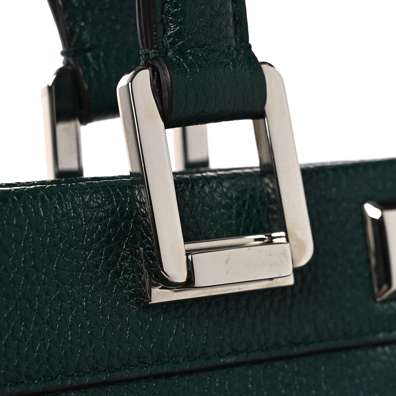 Gucci Grainy Calfskin Medium Zumi Top Handle Bag Vintage Green 15 of 16