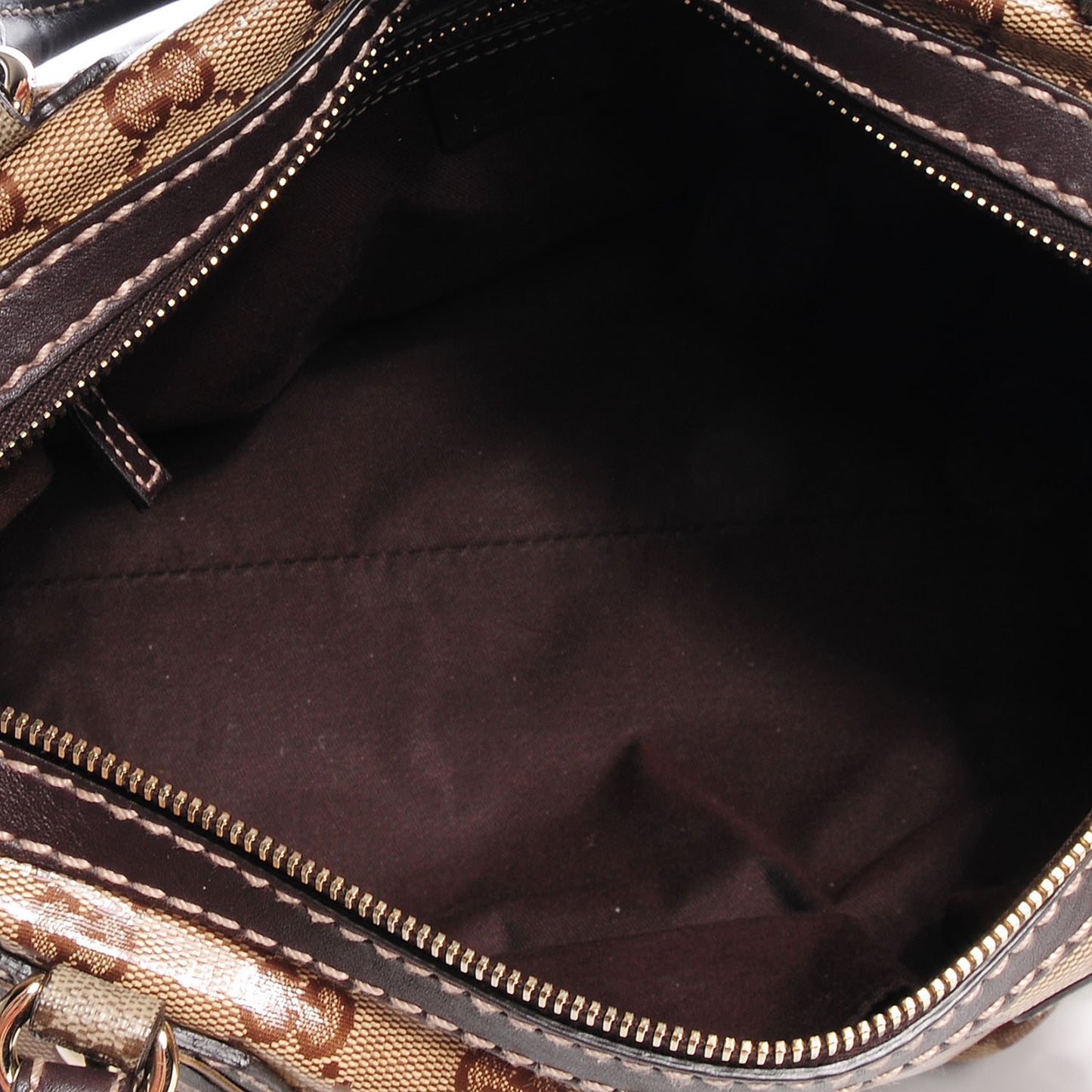 Crystal Monogram Mix Medium Boston Brown