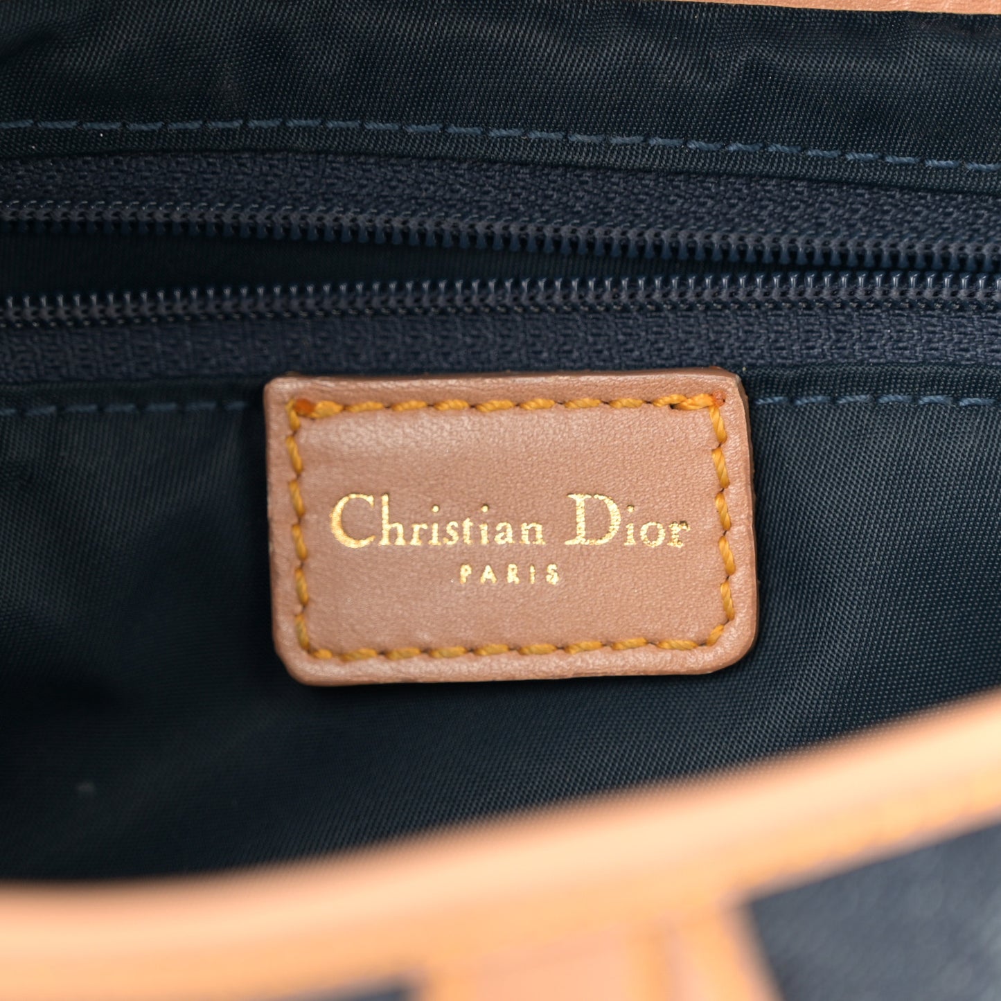 Denim Calfskin Saddle Bag Blue