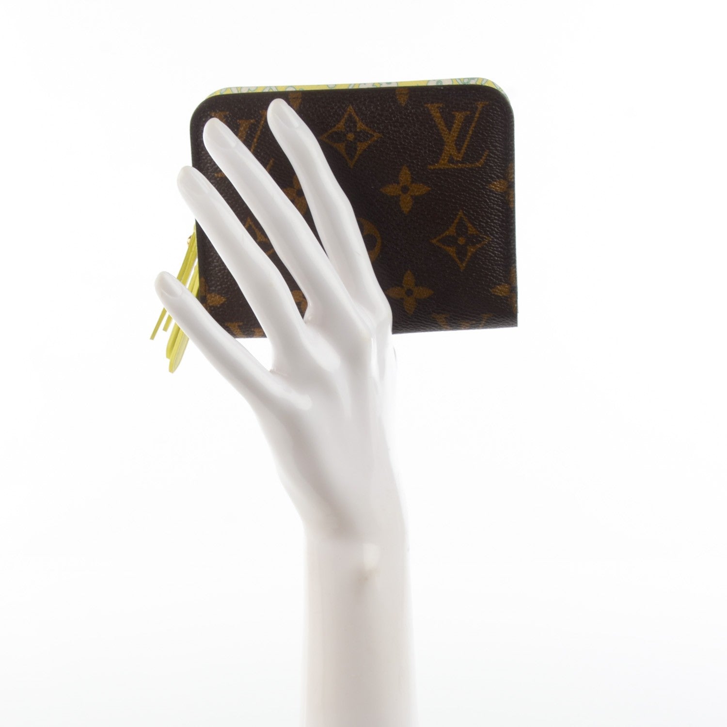 Louis Vuitton Monogram Fleuri Insolite Wallet PM Yellow 2 of 7