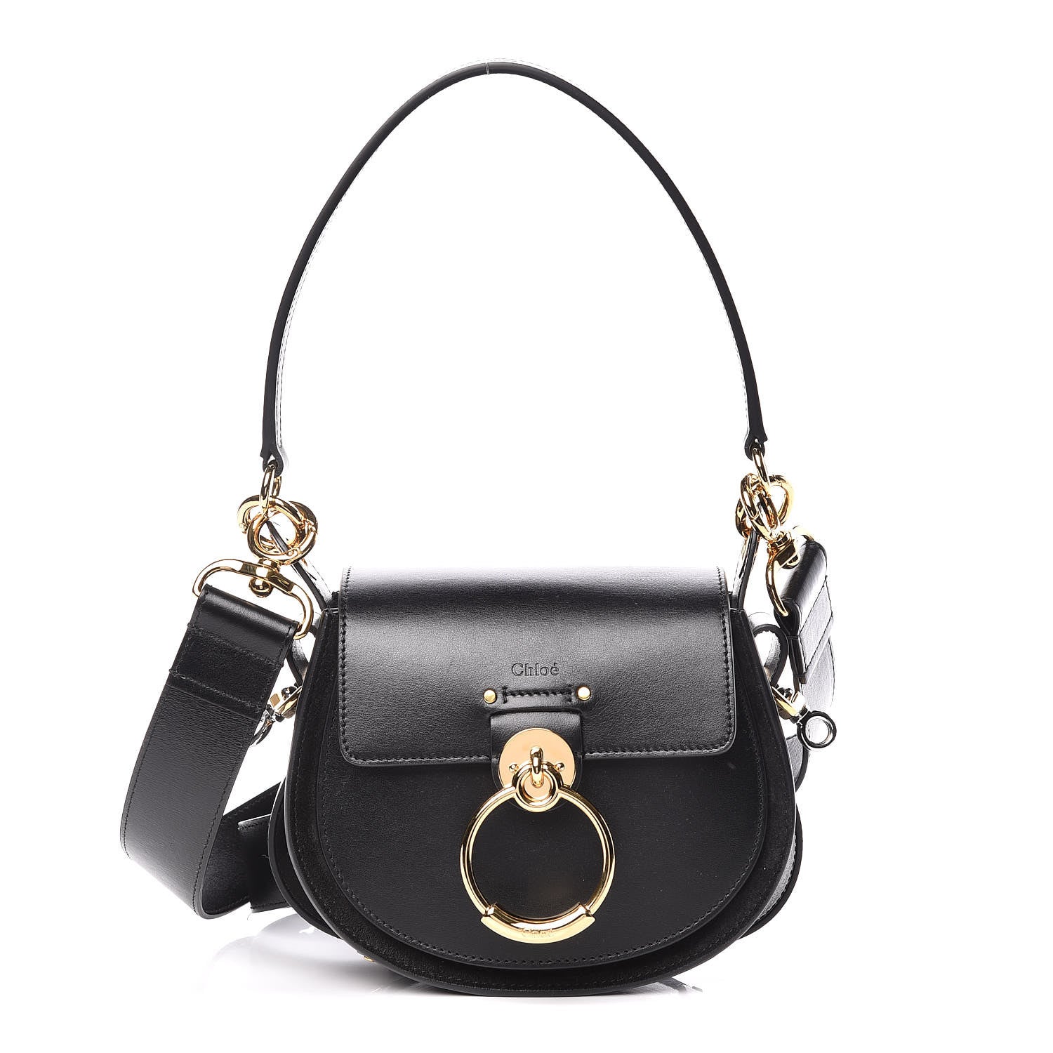 Chloe Calfskin Small Tess Bag Black 1 of 12