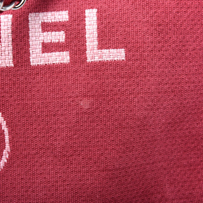 Chanel Canvas Medium Deauville Tote Red 11 of 11