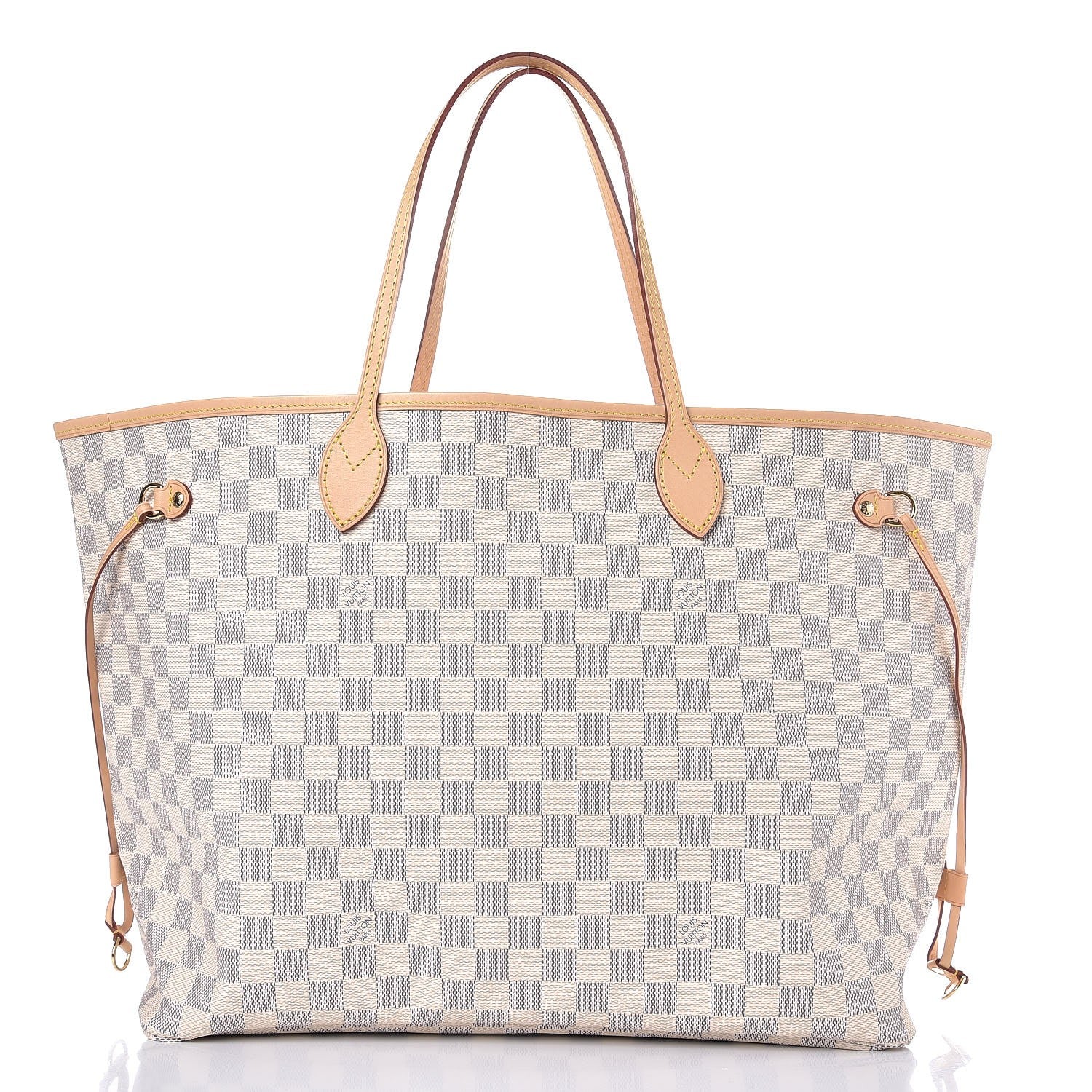 Louis Vuitton Damier Azur Neo Neverfull GM Rose Ballerine 1 of 9
