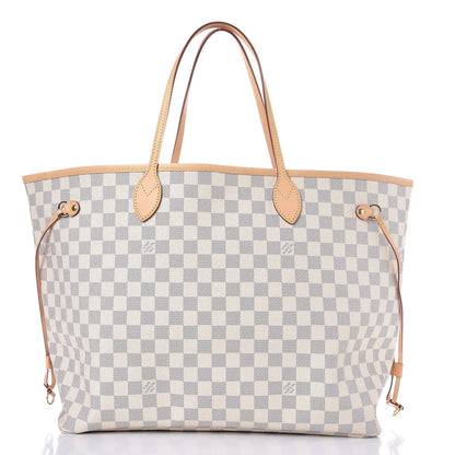 Louis Vuitton Damier Azur Neo Neverfull GM Rose Ballerine 1 of 9
